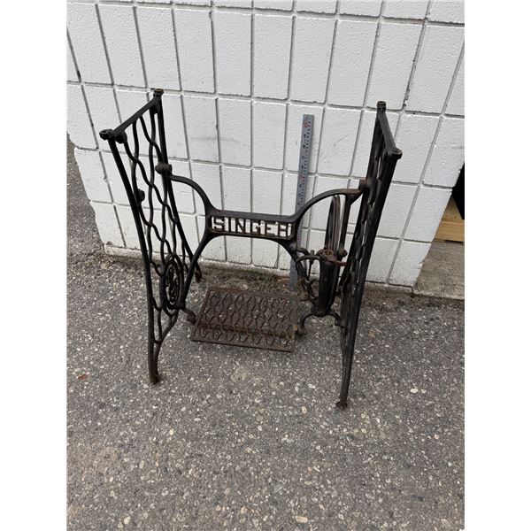 Singer, sewing machine cast-iron stand