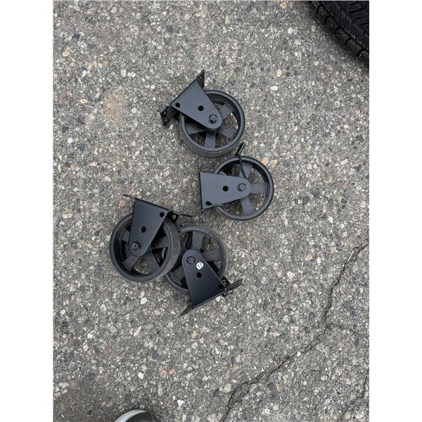 Set of 5” metal casters