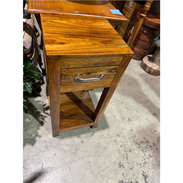 Side table measures 12 x 12 x 24