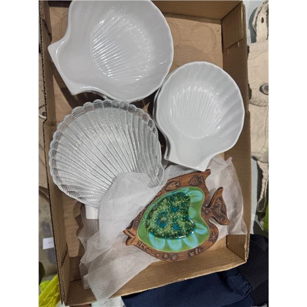 Shell themed dishes