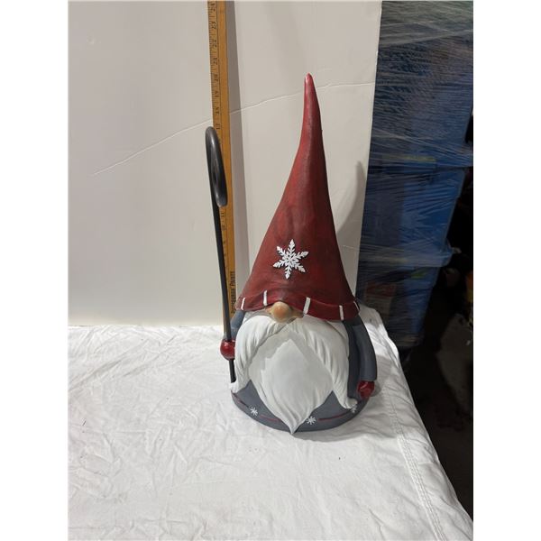 Christmas gnome top of hat is broken. See picture.