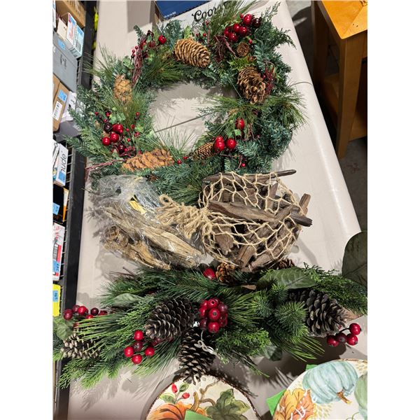 Crafting greenery and driftwood