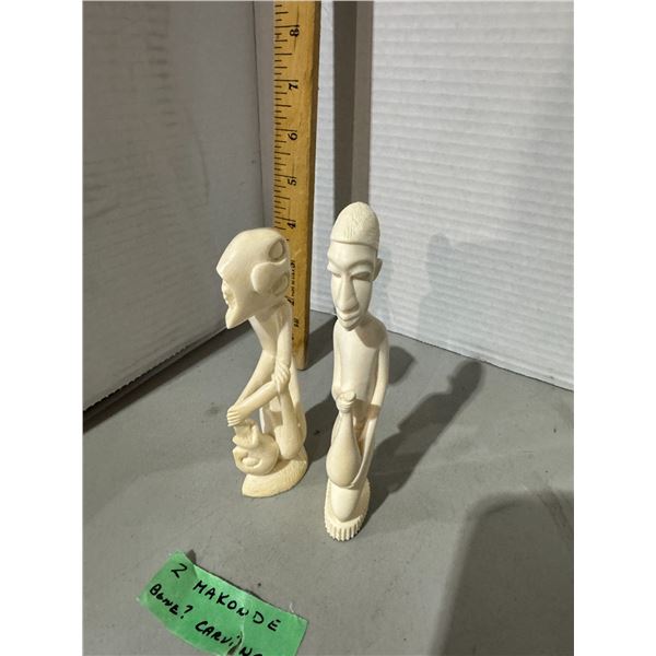 MAKONDE bone? Carvings.