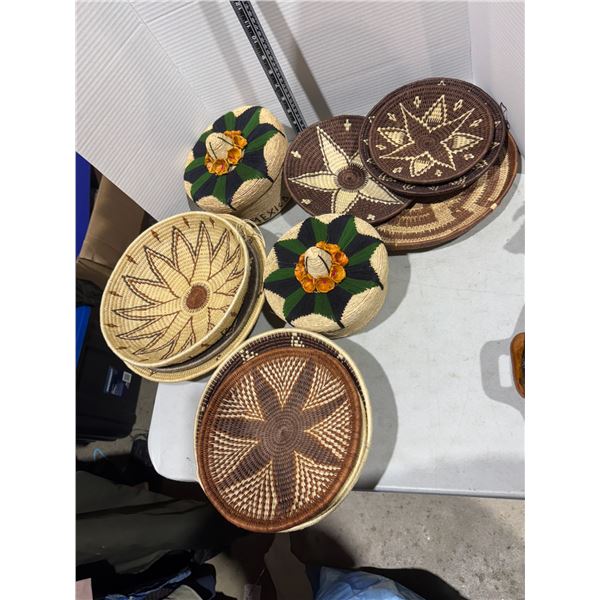 Assorted weave baskets