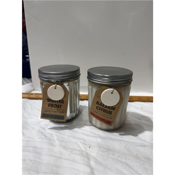 Winter frost and balsam citrus candle candles