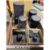 Image 1 : Assorted camera lenses and empty cases