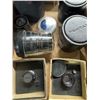 Image 2 : Assorted camera lenses and empty cases