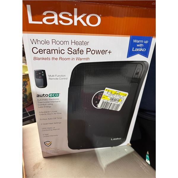 Lasko whole room heater new