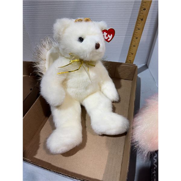 Classic TY teddy bear, angel