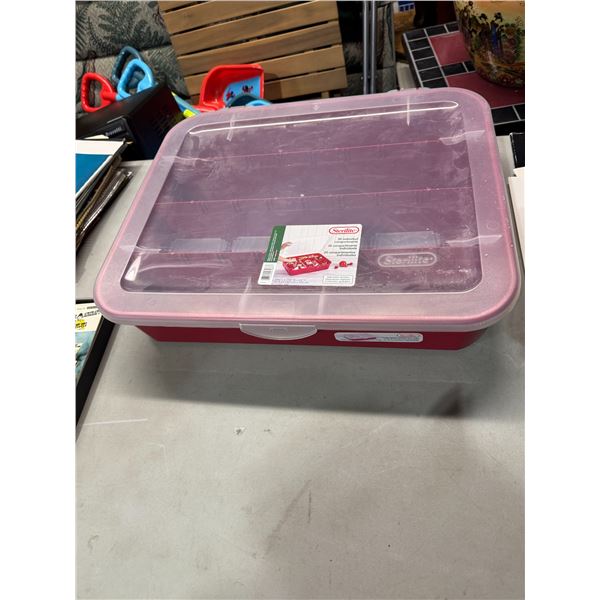 20 individual compartment, ornament or crafting storage container