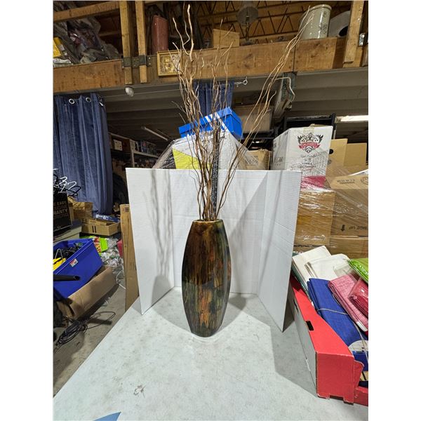 Home decor vase with twigs