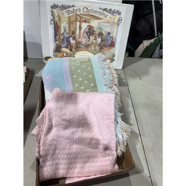 Blankets and babies christening