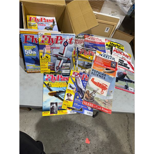 Fly past and fine skill, model, and other aviation magazines