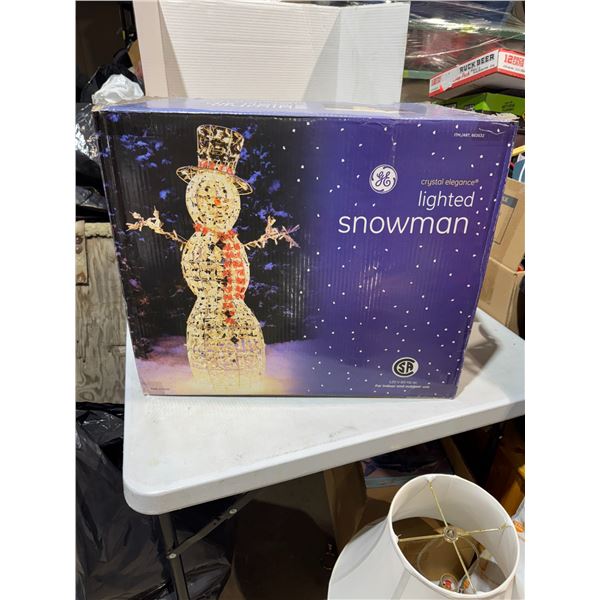 Lighted snowman
