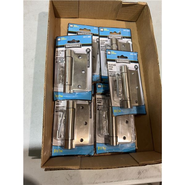 3 1/2 inch adjustable spring hinges
