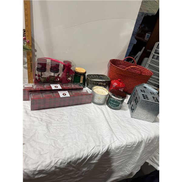 Candles and home decor