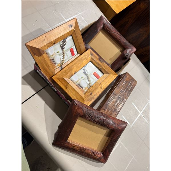 Wood frames and wood box