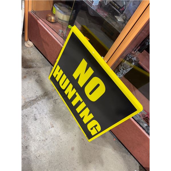 8 no hunting signs