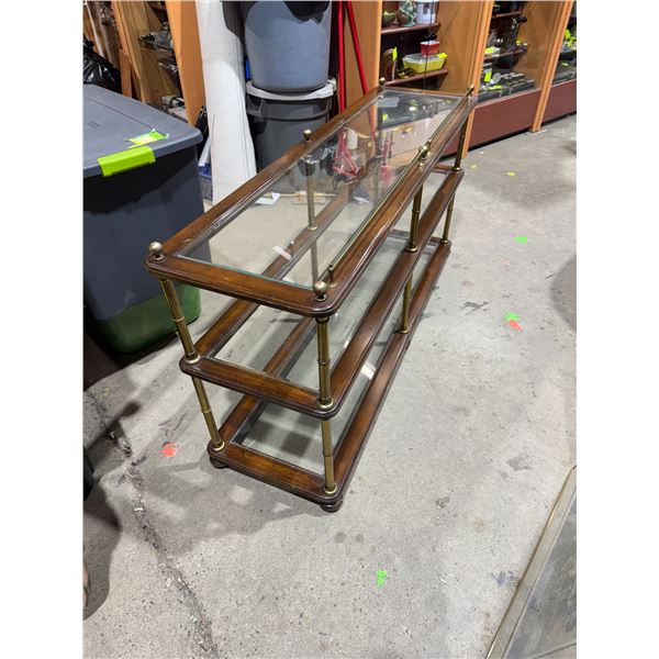 MCM shelf measures 56 inches long and a half inches deep 27 inches tall