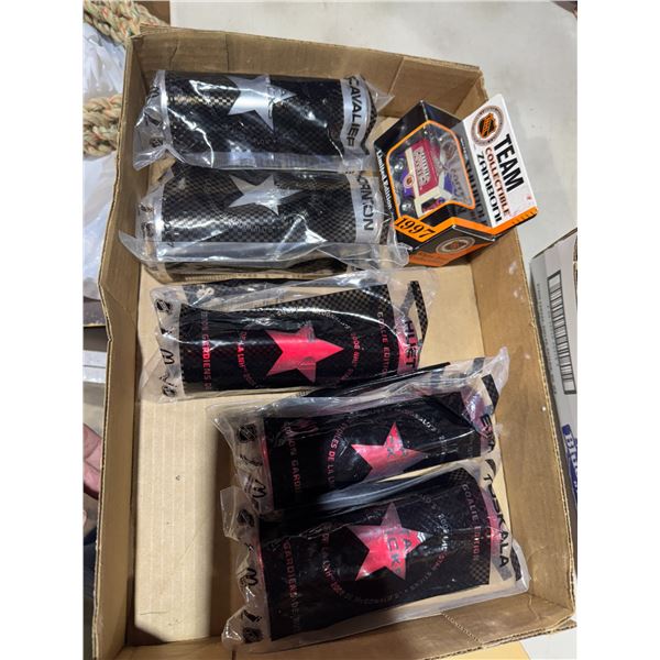 Zamboni and goalie collectibles and star sticks