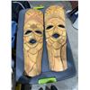 Image 1 : Large carved wood masks