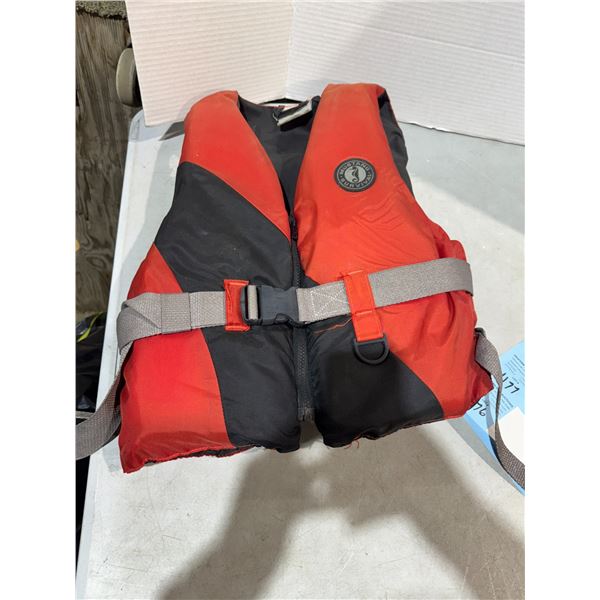 Mustang life jacket size not shown