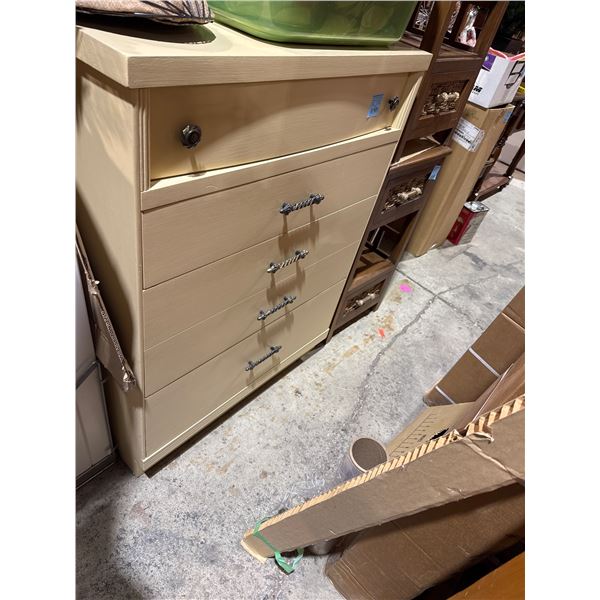 Dresser measures 32" x 18" x 43" tall