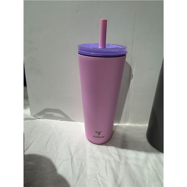 Pink reduced water bottle
