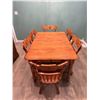 Image 4 : Meubles Bermex Maple table and 6 chairs 2 leaves 31h x 39w x59L each leaf is10"