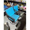 Image 1 : 2 patio swivel chairs missing one cushion
