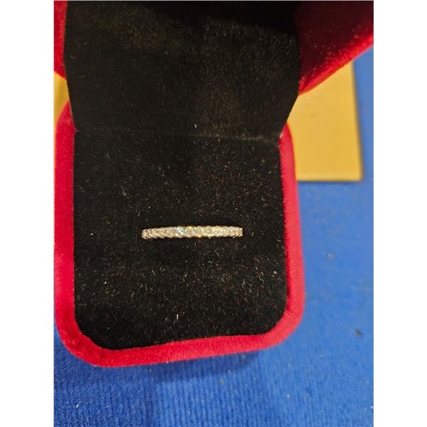 17 moissanite stone ring- Size 6.5. See description