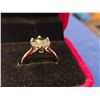 Image 3 : 3.00ct Moissanite bluish-green color ring-size 6.25 . See description