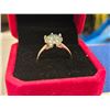 Image 2 : 3.00ct moissanite greenish blue ring- Size 7. See description