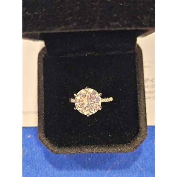 5.00ct moissanite stone ring- Size 5.75. See description
