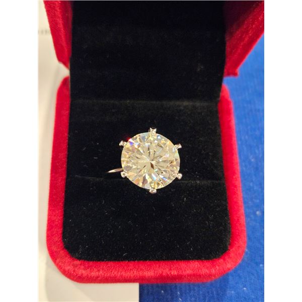 10.00ct total moissanite ring- Size 7. See description