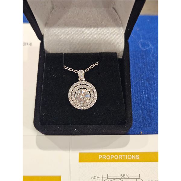 1.00ct dual ovals pendant. see description