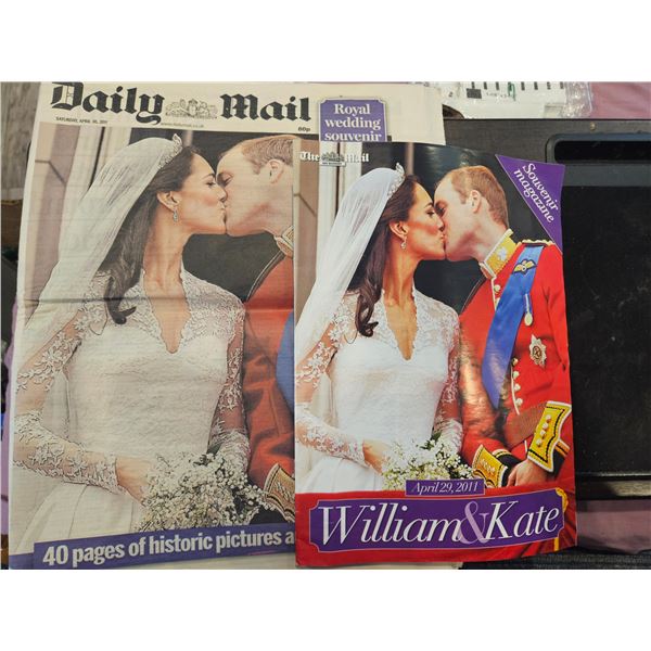 Collector magazine and Newspaper- William & Kate marriage