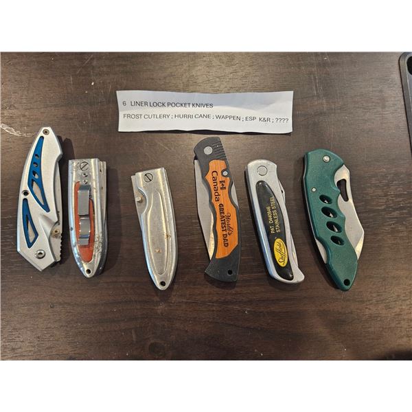 6 liner lock pocket knives