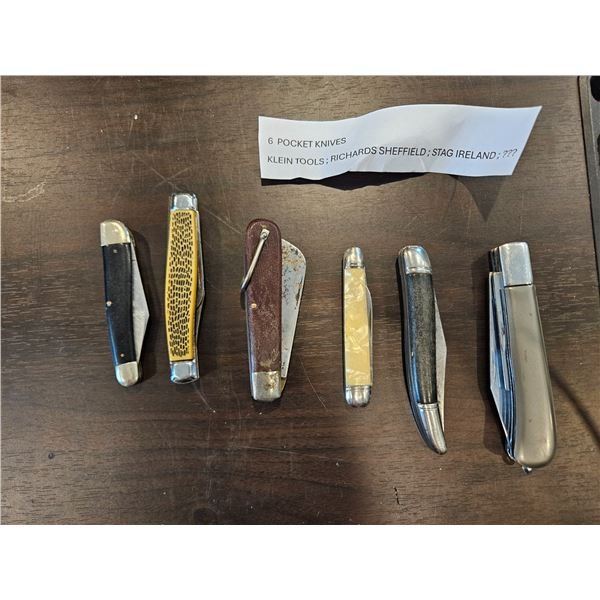 6 pocket knives