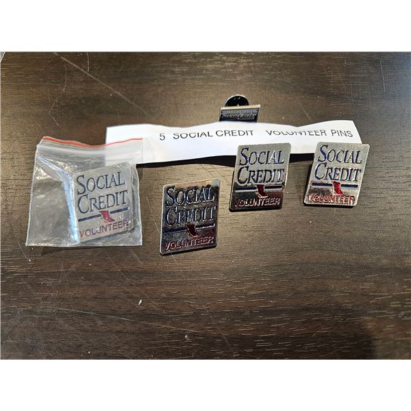 5 social credit  volunteeerpins