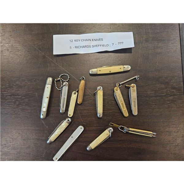 12 key chain knives