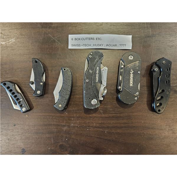 6 box cutters