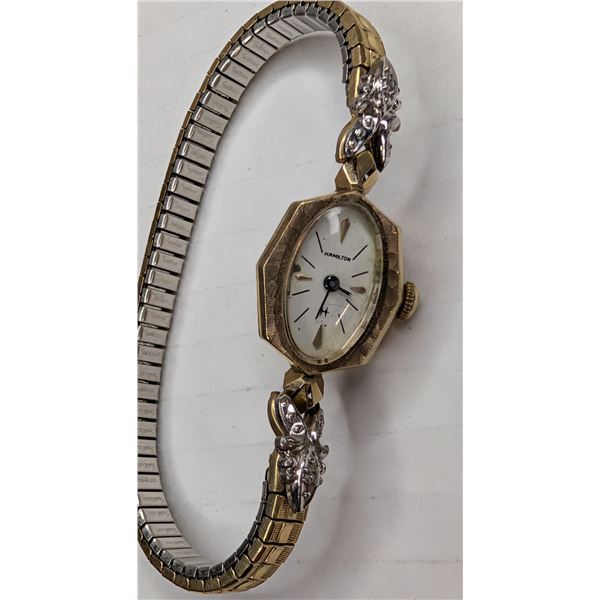 Hamilton Vintage Watch - stamped 14k gold