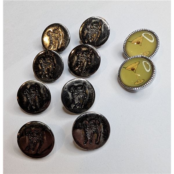 Vintage buttons 10 pieces