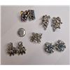 Image 1 : Vintage lot clip-on earrings - (Weiss) 9 pcs total