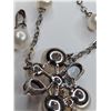 Image 2 : Sterling silver and pearl lot - necklace with pearl/gemstones