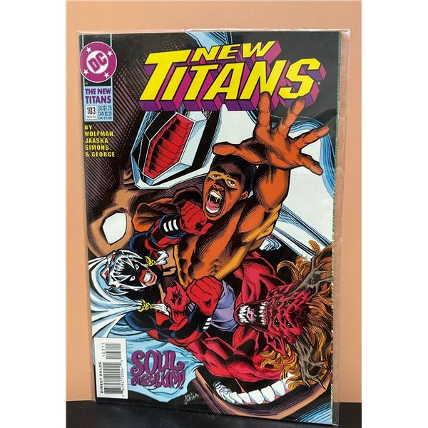 The New Titans #103 (DC, 1993) Soul Search Story - Demolition Man Ad