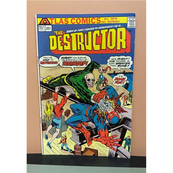 The Destructor #2 (Atlas Comics, 1975) Bronze Age, Larry Lieber Cover