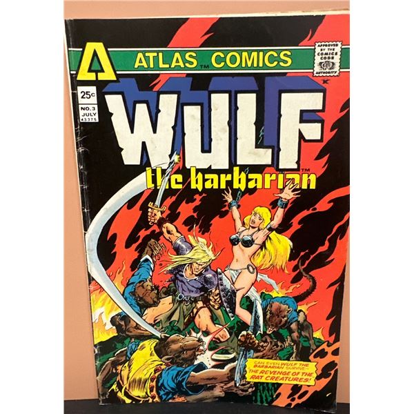 Wulf the Barbarian #3 (Atlas Comics, 1975) The Revenge of the Rat Creatures!