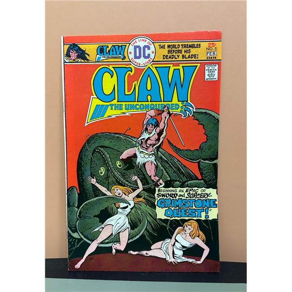 Claw the Unconquered #5 (DC, 1975) 1st Issue Grimstone Quest! Evel Knievel Ad